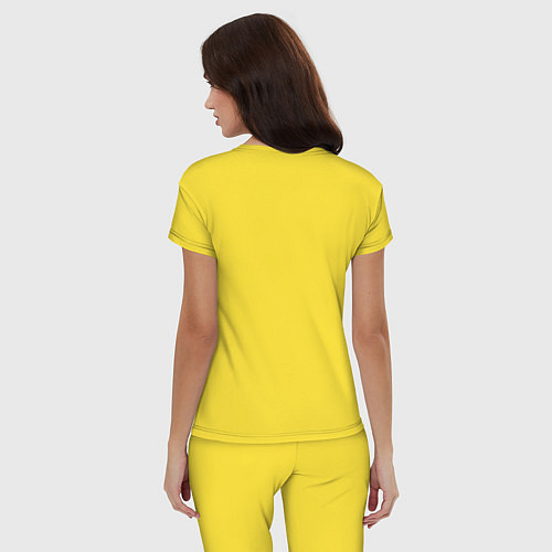 Женская пижама С анатомии трупак / Желтый – фото 4