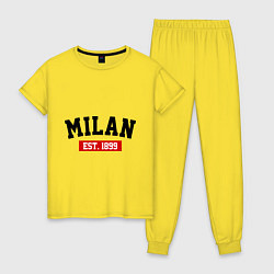 Женская пижама FC Milan Est. 1899