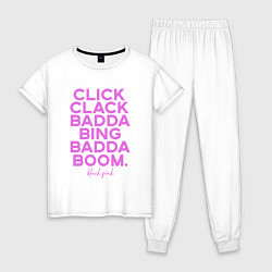 Женская пижама Click Clack Black Pink