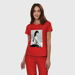 Пижама хлопковая женская Monica Bellucci: Romantic, цвет: красный — фото 2