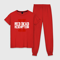 Пижама хлопковая женская RDR II, цвет: красный