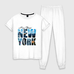 Женская пижама White New York