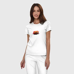 Пижама хлопковая женская Red Dead Redemption 2 T-Shirt, цвет: белый — фото 2