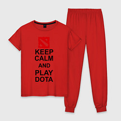 Женская пижама Keep Calm & Play Dota
