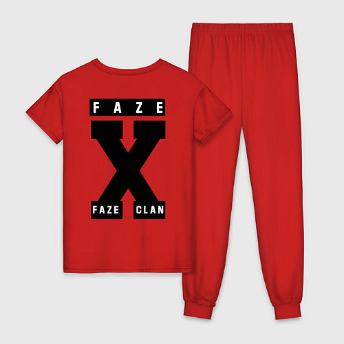 Женская пижама FaZe Clan / Красный – фото 2