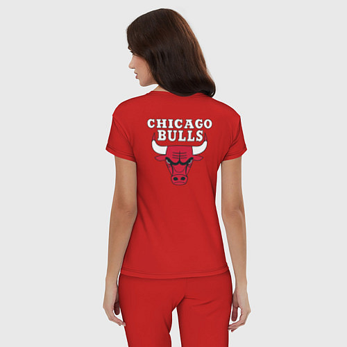 Женская пижама CHICAGO BULLS НА СПИНЕ / Красный – фото 4