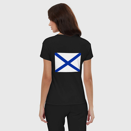 Женская пижама Северный флот ВМФ России / Черный – фото 4