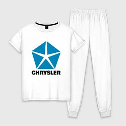 Пижама хлопковая женская Chrysler, цвет: белый