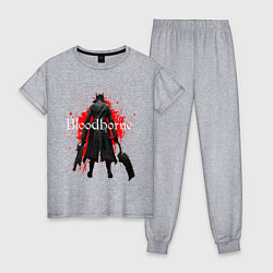Пижама хлопковая женская Bloodborne, цвет: меланж