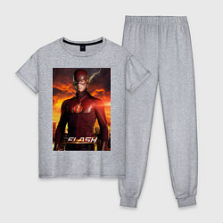 Пижама хлопковая женская The Flash, цвет: меланж