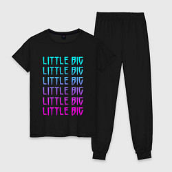 Пижама хлопковая женская Little big Z, цвет: черный