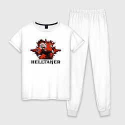 Пижама хлопковая женская Helltaker, цвет: белый
