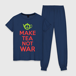 Женская пижама Make tea not war