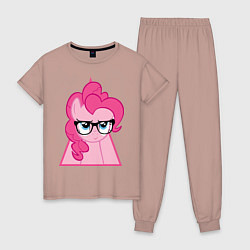 Пижама хлопковая женская Pinky Pie hipster, цвет: пыльно-розовый