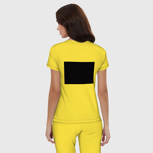 Женская пижама Воющий волк / Желтый – фото 4