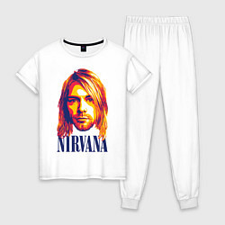 Пижама хлопковая женская Nirvana, цвет: белый