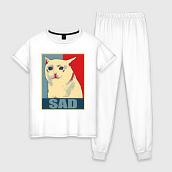 Женская пижама Sad Cat