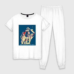 Пижама хлопковая женская DMX - X, цвет: белый