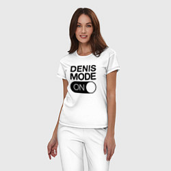 Пижама хлопковая женская Denis Mode On, цвет: белый — фото 2
