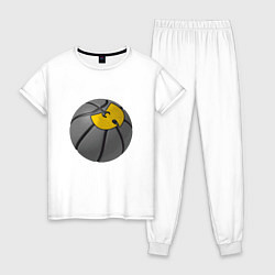 Пижама хлопковая женская Wu-Tang Basketball, цвет: белый