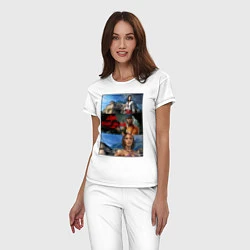 Пижама хлопковая женская Dead Island Мертвый остров, цвет: белый — фото 2