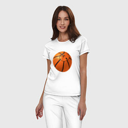 Пижама хлопковая женская Basketball Wu-Tang, цвет: белый — фото 2