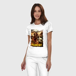 Пижама хлопковая женская FARCRY Fortune’s, цвет: белый — фото 2