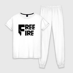 Женская пижама Free Fire big logo