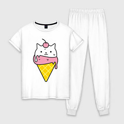 Женская пижама Ice Cream Cat