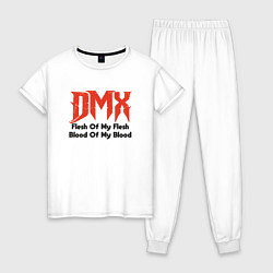 Пижама хлопковая женская DMX - Flesh Of My Flesh, цвет: белый