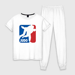 Пижама хлопковая женская Judo - Sport, цвет: белый