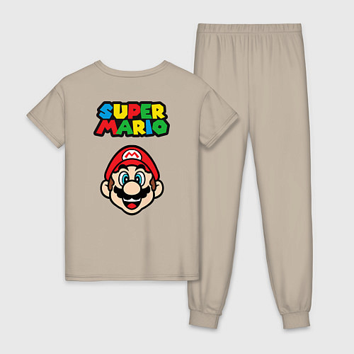 Женская пижама MarioFace / Миндальный – фото 2