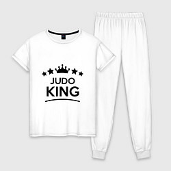 Пижама хлопковая женская Judo king, цвет: белый