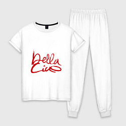 Пижама хлопковая женская Bella - Ciao, цвет: белый