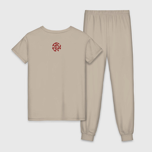 Женская пижама Алхимик Альфонс / Миндальный – фото 2