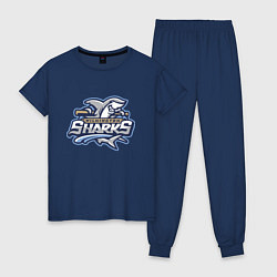 Женская пижама Wilmington sharks -baseball team