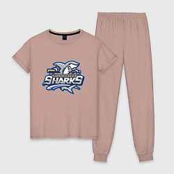 Женская пижама Wilmington sharks -baseball team