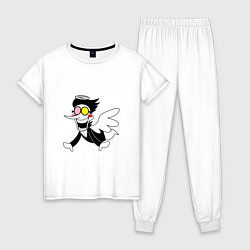 Пижама хлопковая женская Спамтон - Ангел, цвет: белый