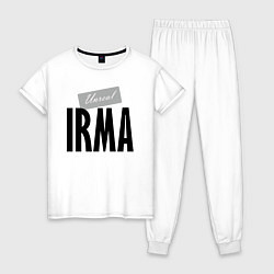 Пижама хлопковая женская Unreal Irma, цвет: белый