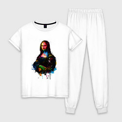 Пижама хлопковая женская Монна Лиза Арт, цвет: белый