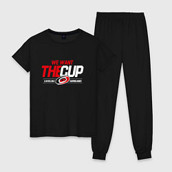 Женская пижама Carolina Hurricanes we want the cup Каролина Харри