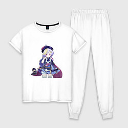 Пижама хлопковая женская Цици, цвет: белый