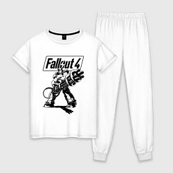 Пижама хлопковая женская Fallout 4 Hero!, цвет: белый