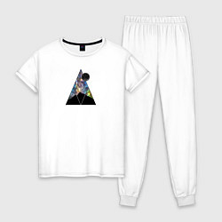 Пижама хлопковая женская Горное Сияние, цвет: белый