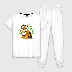 Женская пижама Прикольный тигрёнок Cutie