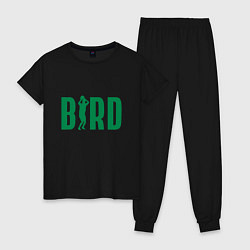 Пижама хлопковая женская Bird -Boston, цвет: черный