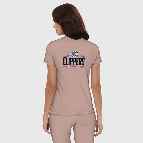 Женская пижама Лос-Анджелес Клипперс NBA / Пыльно-розовый – фото 4