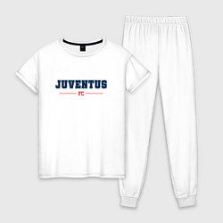 Пижама хлопковая женская Juventus FC Classic, цвет: белый