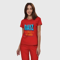 Пижама хлопковая женская Игра DayZ PRO Gaming, цвет: красный — фото 2