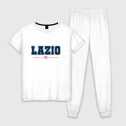 Пижама хлопковая женская Lazio FC Classic, цвет: белый